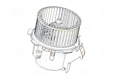 Behr hella вентилятор воздуходувка 7701057556 4415548 фото №1