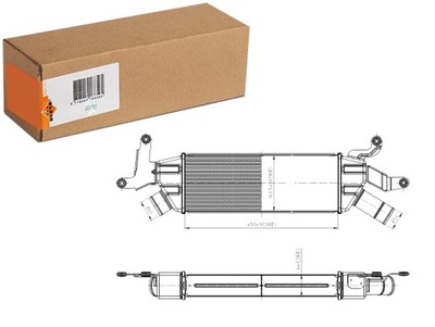 INTERCOOLER AUŠINTUVAS ORO ĮSIURBIMO CITROEN C-CROSSER 