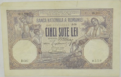 9.fu.Rumunia, 500 Lei 1920 rzadki, St.3+, ale...