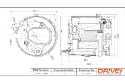 DRIVE+ ФІЛЬТР ПАЛИВА VOLVO ДИЗЕЛЬ 1.6 05-11 V50