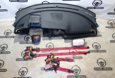 Honda civic x з динаміком панель приладів консоль подушка безпеки ремені оригінал демонтаж фото №1