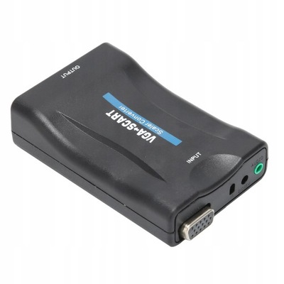 ADAPTER KONWERTER VGA DO SCART FULL HD USB