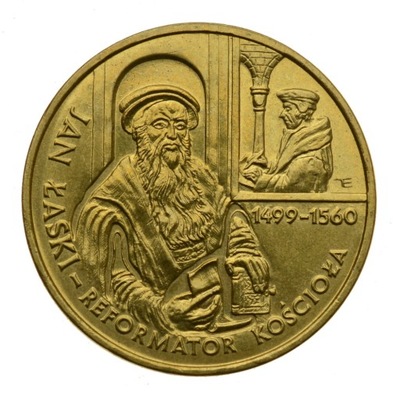 2 złote 1999 r. - Jan Łaski (2)