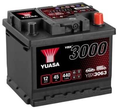 BATERÍA YUASA 12V 45AH 440A YBX3063 PRECIO SPECJALNA  