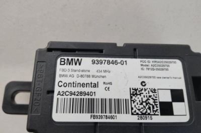 Другое модули bmw 3 f30, f80 9397846 3.0l бензиновый 2016 фото №1
