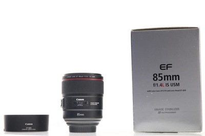 Canon EF 85 mm f/1,4 L IS USM komplet z pudełkiem