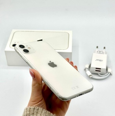 GWARANCJA Telefon iPhone 11 White 64GB Bateria 100%