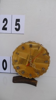 Zegar zegarek stojący na baterie z poroża jelenia