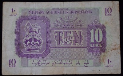 1943-1951 Tripolitania 10 lire