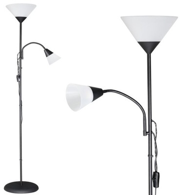 LAMPA LAMPKA PODŁOGOWA STOJACA 175cm CZARNA