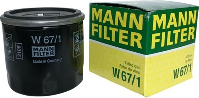 MANN W67/1 FILTRO ACEITES MAZDA, NISSAN QASHQAI  