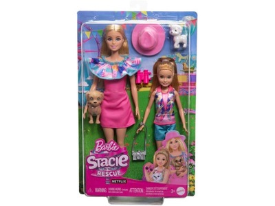 Lalka Barbie Stacie i Barbie na ratunek HRM09