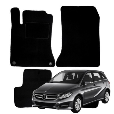 MERCEDES B-KLASA W246 DE FELPA ALFOMBRILLAS PARA AUTO 2011-2018 B  