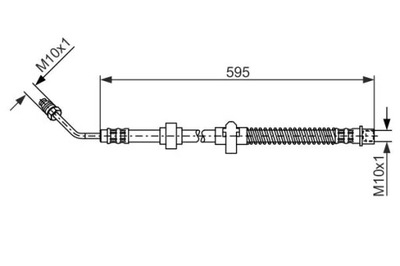 BOSCH 1 987 476 372 ПАТРУБОК ТОРМОЗНОЙ ГИБКИЙ