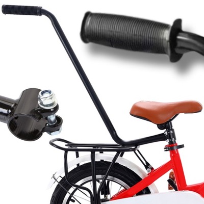 PROWADNIK ROWEROWY PCHACZ DO NAUKI JAZDY NA ROWERZE RĄCZKA UCHWYT DO ROWERU