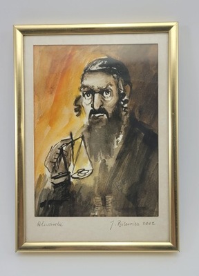 Obraz Żyd - akwarela J. Bilewicz; 2311