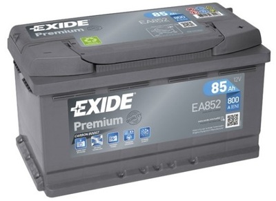 АКУМУЛЯТОР EXIDE PREMIUM 12V 85AH 800A P+ EA852