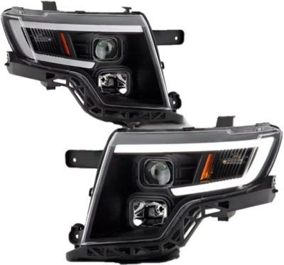 Фара перед правый левый чёрный led ford edge 07-10 фото №1