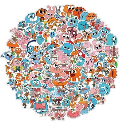 100pcs/lot The Amazing World of Gumball Stickers C