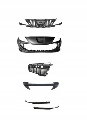 Peugeot 206+ plus бампер передній перед фото №1