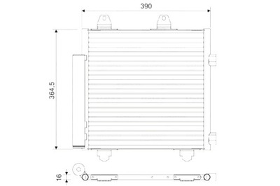 VALEO CONDENSADOR DE ACONDICIONADOR CITROEN C1 II PEUGEOT 108 TOYOTA AYGO  