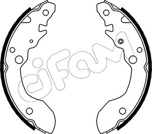 CIFAM 153-402 КОМПЛЕКТ КОЛОДОК ТОРМОЗНЫХ