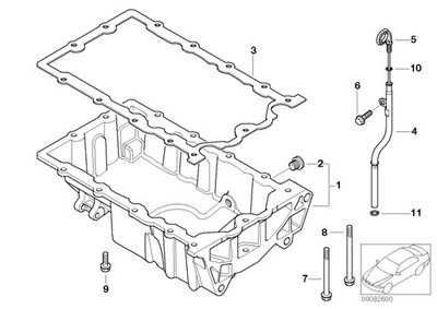 BANDEJA DE ACEITE MINI R50 R52 R53 CON 11137513061  