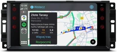 JEEP DODGE CHRYSLER NAJNOWSZY ANDROID CARPLAY NAWIGACJA RADIO MAPY