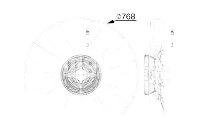 MAHLE EMBRAGUE DE VENTILADOR DEL RADIADOR MAN TGA TGS I TGX I  