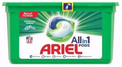 Ariel All-in-1 Pods Mountain Spring kapsułki do prania 33 szt.