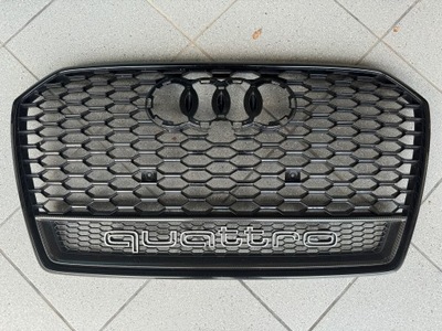 Atrapa, Grill, Audi RS6, A6, C7, Carbon, OEM 