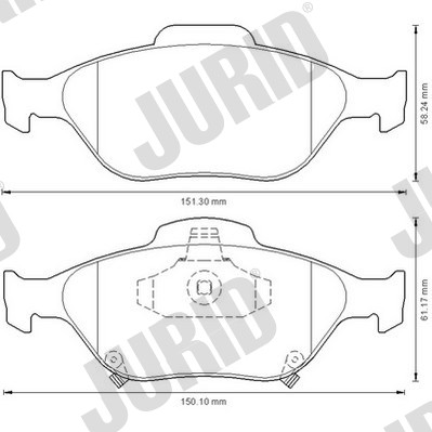 КОЛОДКИ ГАЛЬМІВНІ ПЕРЕД JURID 572576J