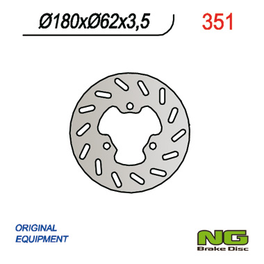 NG DISC BRAKE REAR DERBI 50 SENDA (180X62X3,5)  