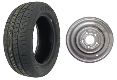 RUEDA PARA REMOLQUE AFUSTE WR301 195/55R10C 6.00X10 5X112 ET-4 LLANTA + NEUMÁTICO  