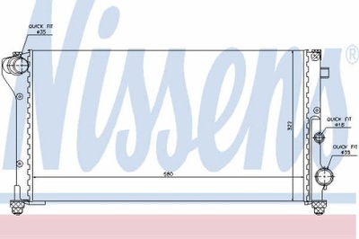 РАДИАТОР ВОДЫ NISSENS 617846