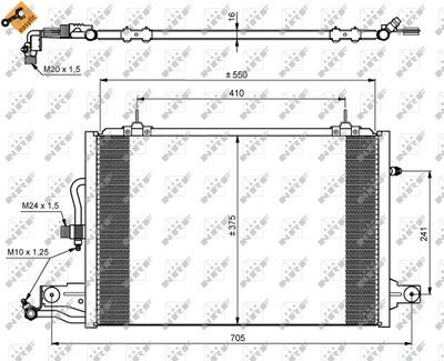 РАДИАТОР КОНДИЦИОНЕРА - КОНДЕНСАТОР EASY FIT 35031 фото