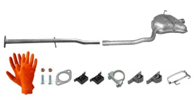 Mini one 1.4 1.6 2000-2006 труба середня + гасник кінцевий фото №1