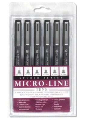 ZESTAW CIENKOPISÓW KREŚLARSKICH 6 SZTUK