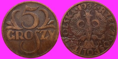 5 gr 1934 PIĘKNE OKOŁO MENNICZE Oryginał 306