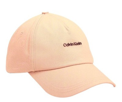 CALVIN KLEIN CZAPKA Z DASZKIEM SNAPBACK METAL LOGO