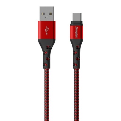 KABEL POŁĄCZENIOWY USB-A DO USB-C 2M (CZERWONY)