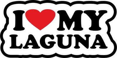 I LOVE MY LAGUNA PEGADURA RENAULT - 10CM  