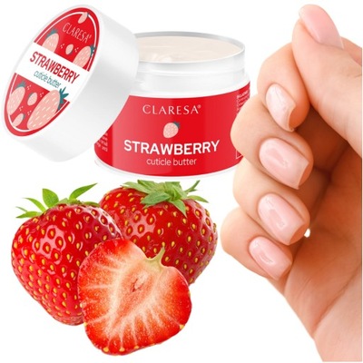 Claresa Masełko nawilżające odżywcze do skórek i paznokci Strawberry SEOL