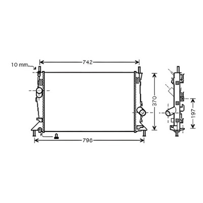 Радиатор ford c-max 03-07 фото №1