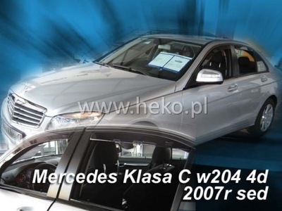 MERCEDES C W204 2007-2014 BERLINA DEFLECTORES DE PUERTA HEKO  