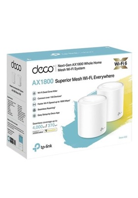 Router mesh TP-LINK Deco X20 (2-pack) AX1800 Wifi 6