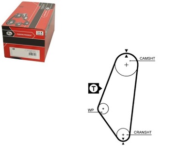 РЕМЕНЬ ГРМ GATES 636359 90234902 90410014 6363