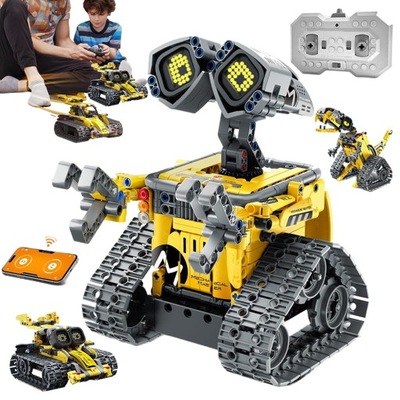 KLOCKI EMOJI ROBOT ZDALNIE STEROWANY RC 3W1 435SZT DO PROGRAMOWANIA APP