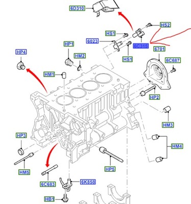 CZUJNIK POŁOŻENIA WAŁU FORD MONDEO Mk3 2.0-2.2L D