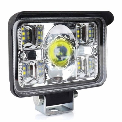 FARO EN FUNCIONAMIENTO DIODO LUMINOSO LED COMBO SPOT 3400LM LENTE DE LARGO ALCANCE 2 TRYBY E9 RETRO  